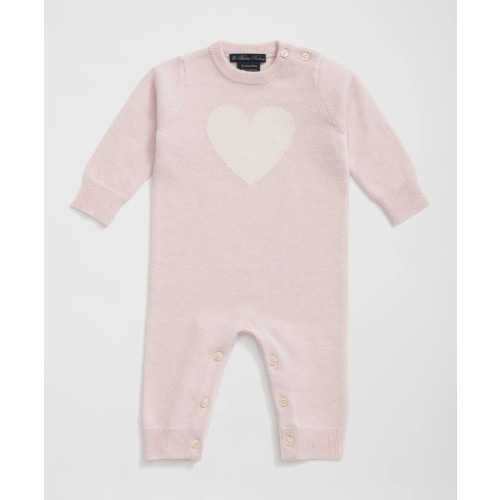 Cashmere Heart Motif Onesie