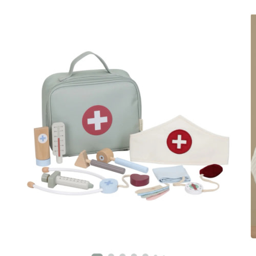 Wooden doctor's set - Green - Essentials