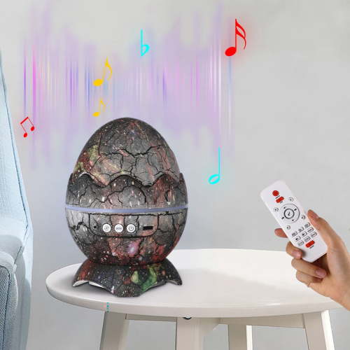Starry Projector for Kids Room,Dinosaur Egg Projector with White Noise & Bluetooth Speaker,14 Colors LED Night Light Projector for Bedroom,Ceiling,Room Decor Aesthetic Gift - 12A04