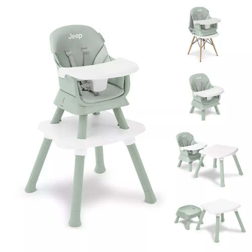 Milestone 6-in-1 High Chair - Sage Green