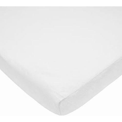 American Baby Company Heavenly Soft Chenille Fitted Pack N Play Playard Sheet 27" x 39", Warm and Cozy Chenille Pack and Play Sheet, White, for Boys and Girls, Fits Most Mini Crib Mattresses
