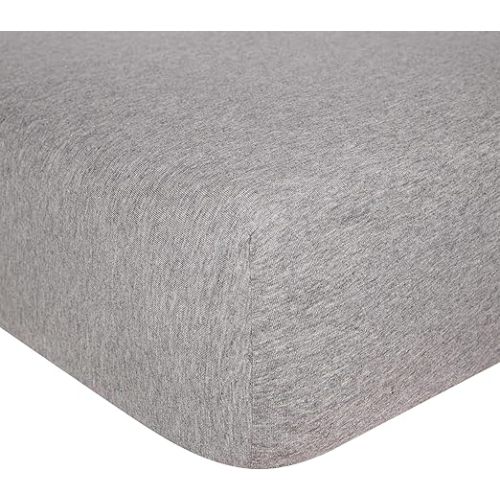 Burt's Bees Baby Essential Organic Cotton Fitted Crib Sheet, Breathable for Boy Girl Standard Crib & Toddler Mattresses