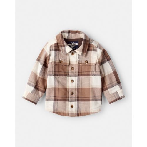 Baby Boy Flannel Long-Sleeve Jacket - Brown - OshKosh B'gosh | Carter's