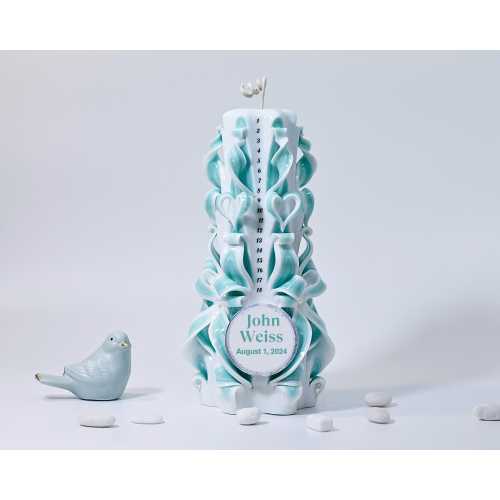 Countdown Birthday Carved Candle