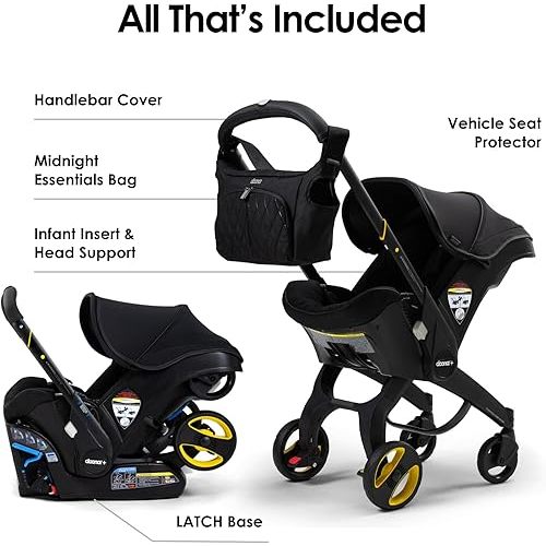 Doona Car Seat & Stroller, Midnight Edition - All-in-One Travel System