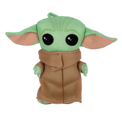 Star Wars Baby Yoda Kids Bath Scrubby, Green Microfiber Bath Accessory