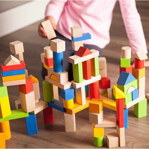 TimberBlocks - 100 Piece Wooden Block Set