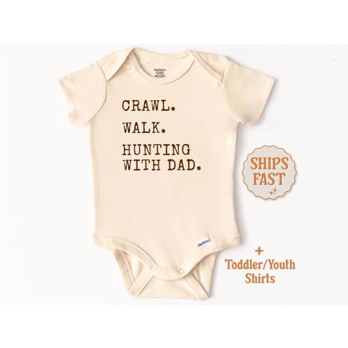 Hunting Baby Onesie® Hunting Baby Bodysuit Hunting With Dad Baby Clothes Future Hunting Buddy Onesie® Funny Hunting Baby Outfit For New Baby