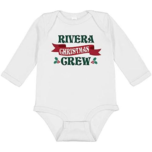 TATY Kids Rivera Christmas Crew Long Sleeve Baby Infant Bodysuit