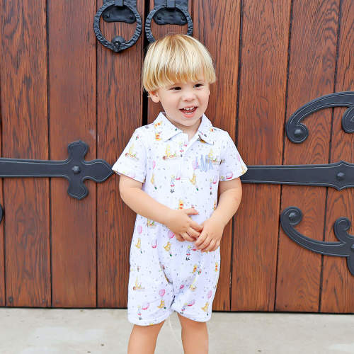 Pooh Bear Friends Polo Romper