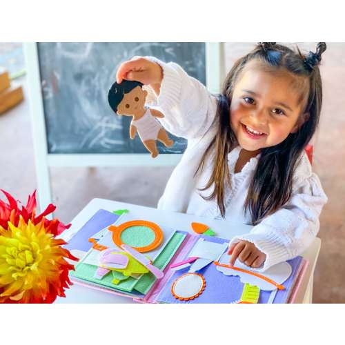 Everyday Life Toddler Quiet Book - Personalized Quiet book - 2 Year Old Girl Gift-  Toddler busy book - Quiet book baby -  Montessori book