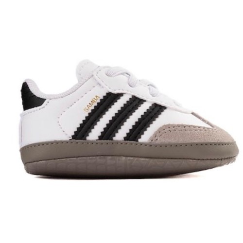 adidas Samba Crib Shoe - Baby - White / Core Black / Clear Granite | Journeys