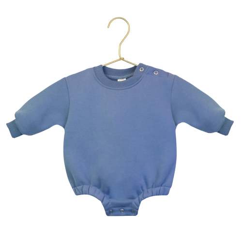 Sweatshirt Romper - Cadet