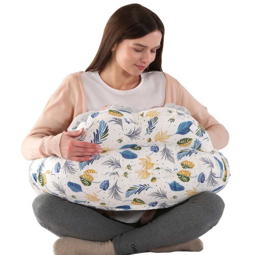 BATTOP Nursing Pillow for Breastfeeding,Plus Size Breastfeeding Pillows for More Support with Adjustable Waist Strap,Adults Feeding Pillow