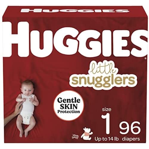 Huggies Little Snugglers Baby Diapers, Size 1, 96 Ct