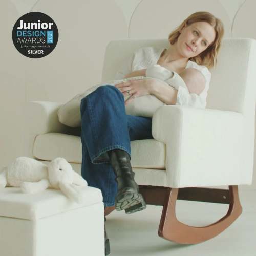 SERENA Rocking & Nursing Chair: Petite chaise d'allaitement gris – Gaia Baby