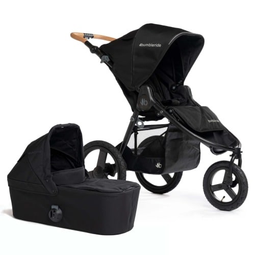 Bumbleride Speed Jogging Stroller + Bassinet Bundle - Black / Black