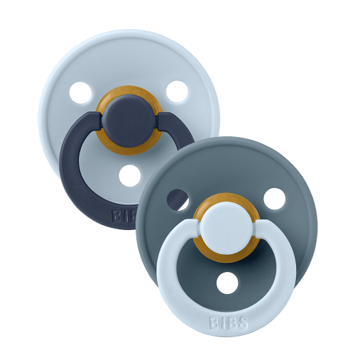 STUDIO Colour Pacifiers 2 Pack Fusion - Baby Blue Petrol mix