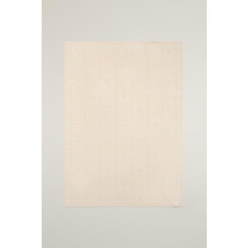 BABY OPENWORK COTTON BLANKET - Ecru | ZARA United States