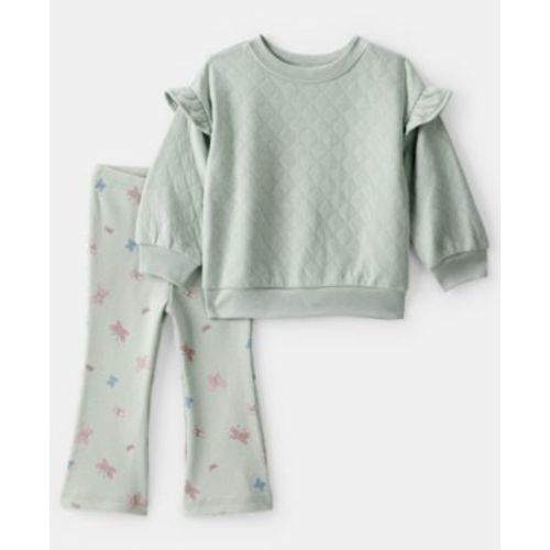 Baby Girls' Butterfly Sweater and Pants, 2-Piece Set
