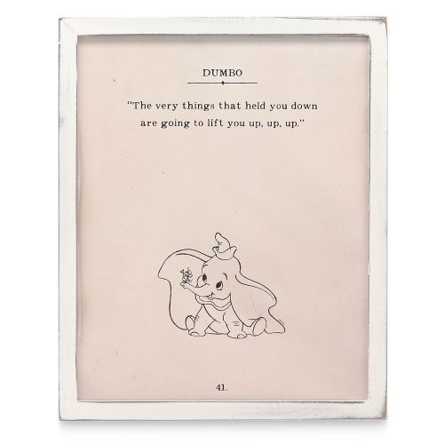 Dumbo Framed Wood Wall Décor – ''The Very Things That Held You Down'' | shopDisney
