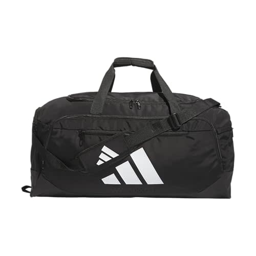 adidas Defender Duffel Bag, Black, OSFA | Ventilated Shoe Compartment, Adjustable Shoulder Strap, Rolls With Your Suitcase, Built To Last, Gym & Travel Ready