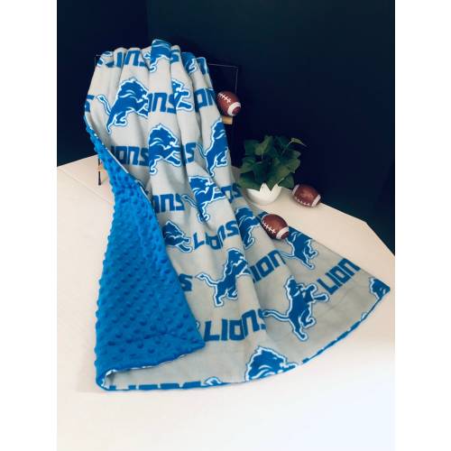 Detroit Lions Football Blanket