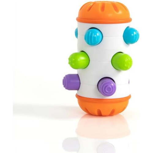 Fat Brain Toys Rolio - Sensory Tummy Time and Rattle Toy, Ages 6 Months +