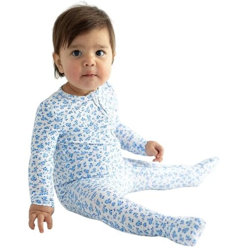 Posh Peanut Convertible Baby Sleepers - Girls Footless Baby Pajamas with 2 Way Zipper for Easy Diaper Changes