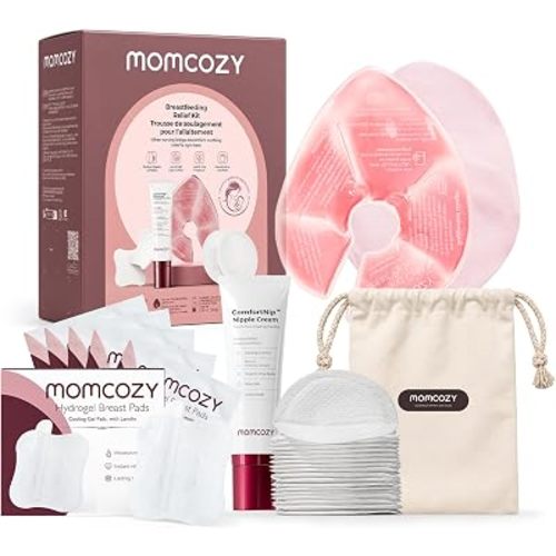 Momcozy 30PCS Breastfeeding Essentials Kit,Postpartum Essentials,Relief