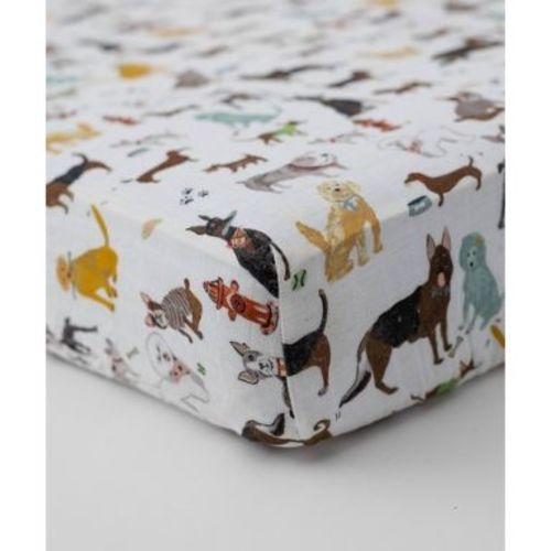 Little Unicorn Cotton Muslin Crib Sheet - Woof