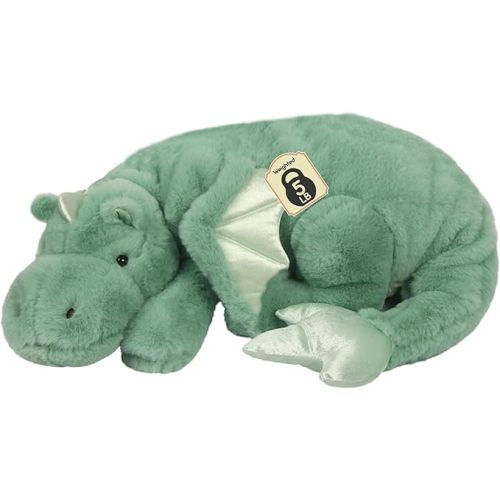 ARELUX Giant Weighted Winged Dragon Plush Toy - 35.4" 5lbs Soft Stuffed Animal for Comfort, Pterosaur Plushie Fuzzy Dinosaur Pillow Plushies Cuddly Removable and Washable Green