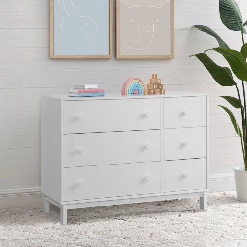 babyGap by Delta Children Legacy 6 Drawer Dresser with Interlocking Drawers - Bianca White