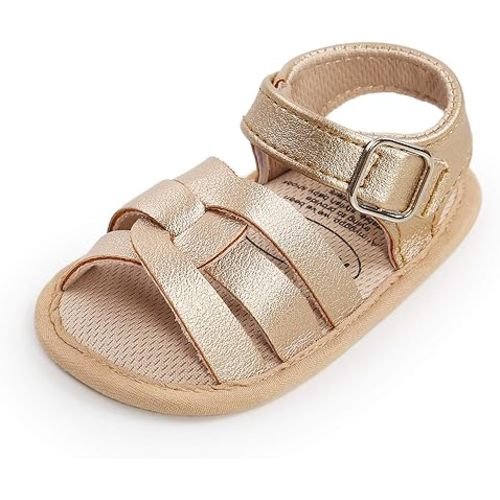 SOFMUO Baby Girl Sandals Bowknot Soft Infant Girls Princess Dress Summer Walking Shoes