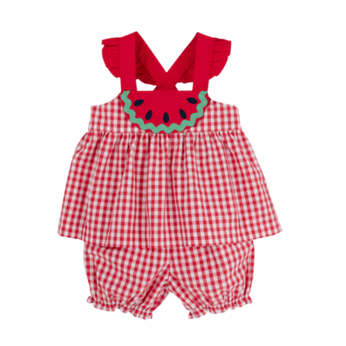 Nancy's Novelty Set - Richmond Red Gingham with Watermelon