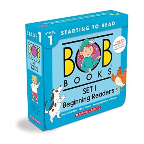 Bob Books - Set 1: Beginning Readers Box Set | Phonics, Ages 4 and up, Kindergarten (Stage 1: Starting to Read)
