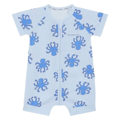 BONDS Zip Wondersuit Shorty Romper - Octo-Fun Aqua