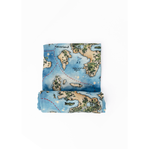 Neverland Map Swaddle Blanket – Little Crowns & Capes