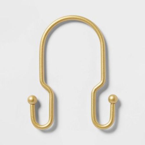 Metal Double Shower Hooks Brass - Room Essentials™
