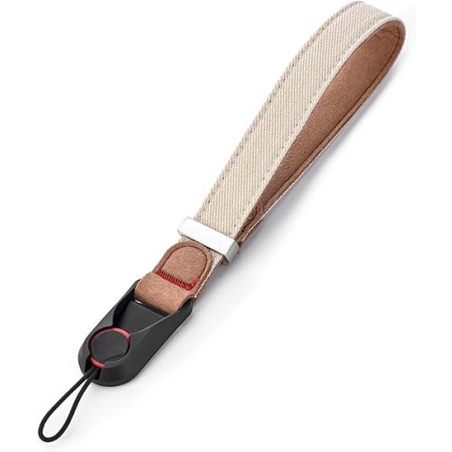 Denim Camera Wrist Strap - SLR Detachable & Portable, Quick Fit Wristband Option