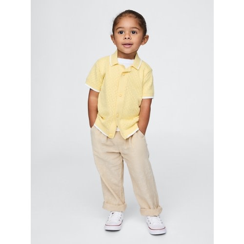 Baby &amp; Toddler Linen-Cotton Pull-On Pants