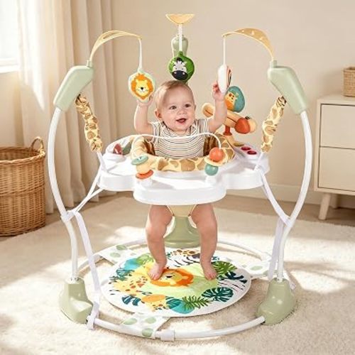 Baby Activity Center, 3-in-1 Infant Jumper and Bouncer with Music&Light,6+M