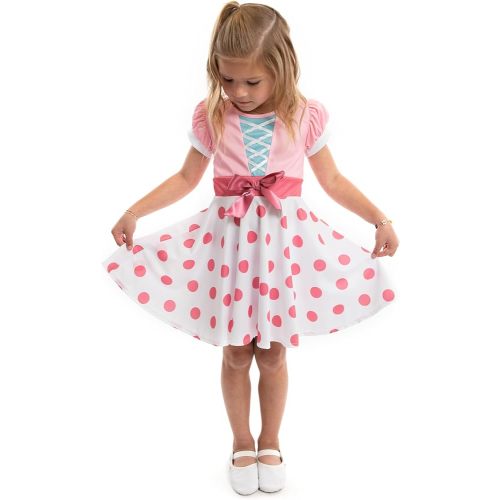 Little Adventures Bo Peep Twirl Dress Up Costume - Machine Washable Child Pretend Play Party Dress