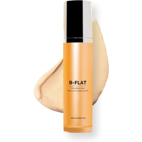 MAËLYS B-FLAT Belly Firming Cream for Women - Skin Tightening & Moisturizing Treatment with Shea Butter & Bentonite Clay - Smooths Look of Stretch Marks - Postpartum Body Care (2 Pack)