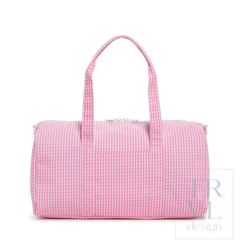 Duffel - Weekender - Gingham Pink – shopTRVLdesign
