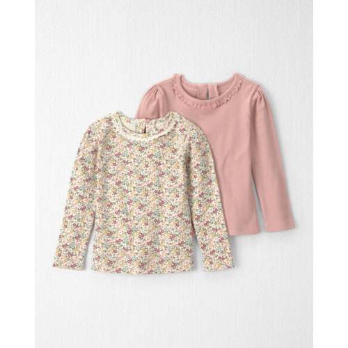 Toddler Girl 2-Pack Organic Cotton Slim Fit Tops - Little Planet | Carter's