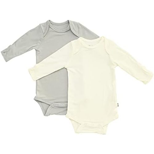 KYTE BABY Rayon made from Bamboo Long Sleeve Baby Bodysuits, 2-Pack