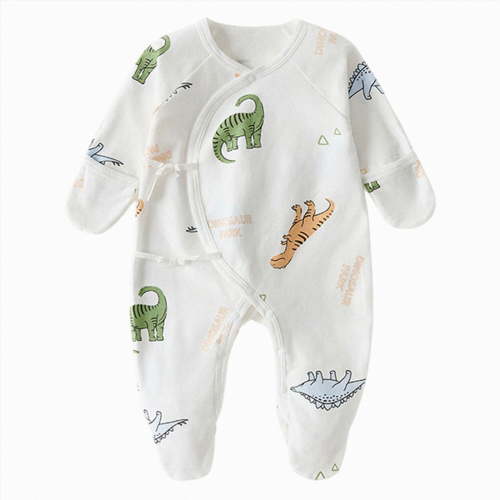 CAUYDY Newborn Boy Coming Home Outfits Baby Clothing 0 3 6 9 Months 1T 2T Preemie Long Sleeved Sleepers Infant Boys Romper Fall Winter Toddler Pajamas Light Green for Sizes Newborn