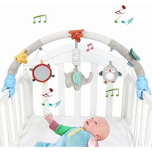 Pau1Hami1ton Baby Stroller Arch Toys, Car Seat Toys,Baby Gifts.S-19(Elephant)