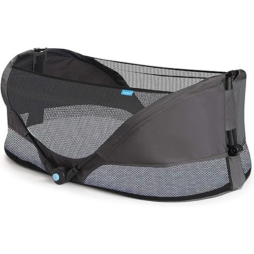 Munchkin Brica Baby Travel Pod, Infant and Baby Travel Essential for Flying and Car Travelling, Easy Setup, Portable, Grey